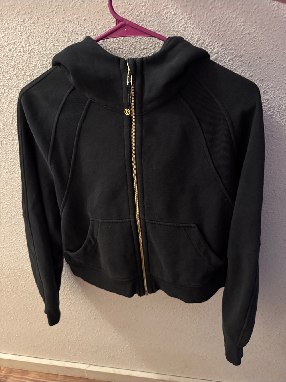 Lululemon Scuba Oversized Full-Zip Hoodie - Black/Gold